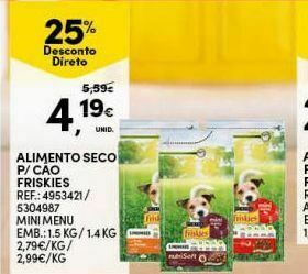 Ração para cães friskies