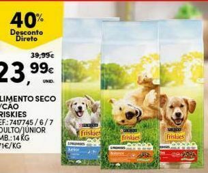 Continente Bom dia Ração para cães friskies promoção