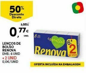Continente Bom dia Lenços de papel renova promoção