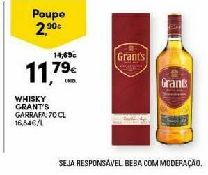 Continente Bom dia Uísque grant's promoção