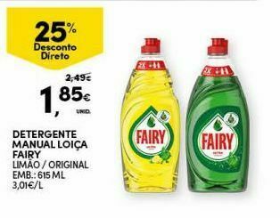 Continente Bom dia Detergente lavalouça fairy promoção
