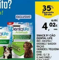 Ração para cães dentallife