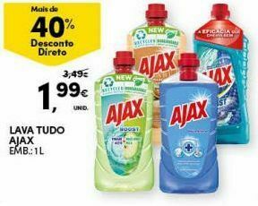 Continente Bom dia Limpadores ajax promoção