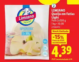 Lidl LIMIANO Queijo em Fatias Light promoção