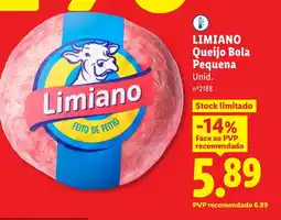 Lidl LIMIANO Queijo Bola Pequena Unid. promoção