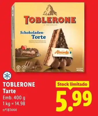 Lidl TOBLERONE Tarte promoção