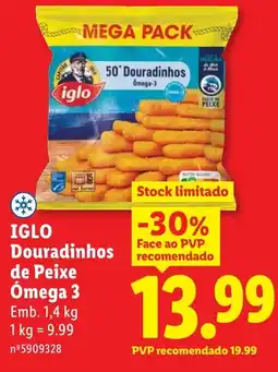 Lidl IGLO Douradinhos de Peixe Ómega 3 promoção