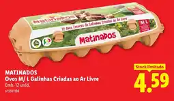 Lidl MATINADOS Ovos M/L Galinhas Criadas ao Ar Livre promoção
