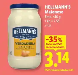 Lidl HELLMANN'S Maionese promoção