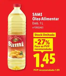 Lidl SAMI Óleo Alimentar promoção