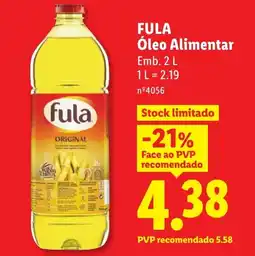 Lidl FULA Óleo Alimentar promoção
