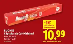 Lidl BUONDI Cápsulas de Café Original promoção