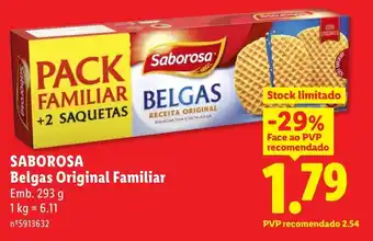 Lidl SABOROSA Belgas Original Familiar promoção