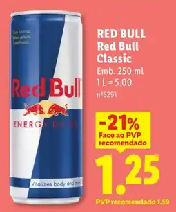 Lidl RED BULL Red Bull Classic promoção