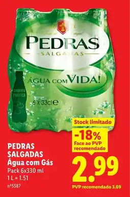 Lidl PEDRAS SALGADAS Água com Gás promoção