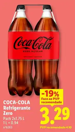 Lidl COCA-COLA Refrigerante Zero promoção