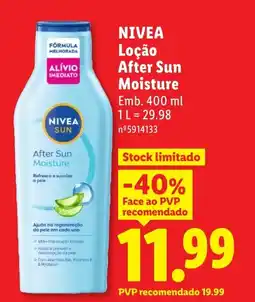 Lidl NIVEA Loção After Sun Moisture promoção