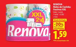 Lidl RENOVA Rolos de Cozinha Festivos XXL promoção