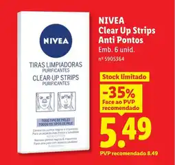 Lidl NIVEA Clear Up Strips Anti Pontos promoção
