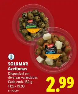 Lidl SOL&MAR Azeitonas promoção