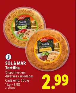 Lidl SOL & MAR Tortilha promoção
