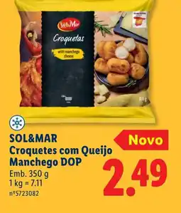 Lidl SOL&MAR Croquetes com Queijo Manchego DOP promoção