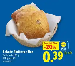 Lidl Bola de Abóbora e Noz Cada promoção