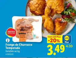Lidl Frango de Churrasco Temperado promoção