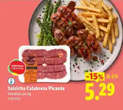 Lidl Salsicha Calabresa Picante promoção