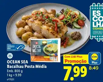 Lidl OCEAN SEA Bacalhau Posta Média promoção