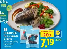 Lidl OCEAN SEA Peixe Espada à Posta promoção
