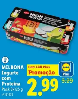 Lidl MILBONA Iogurte com Proteína promoção
