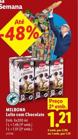 Lidl MILBONA Leite com Chocolate promoção