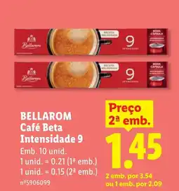 Lidl BELLAROM Café Beta Intensidade 9 promoção