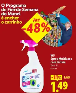 Lidl W5 Spray Multiusos com Lixívia promoção