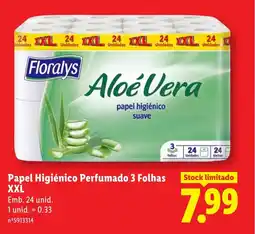 Lidl Papel Higiénico Perfumado 3 Folhas XXL promoção