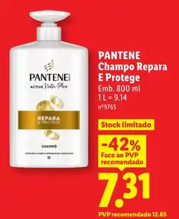 Lidl PANTENE Champo Repara E Protege promoção