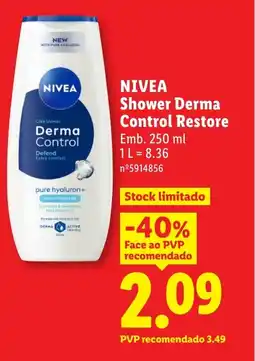Lidl NIVEA Shower Derma Control Restore promoção