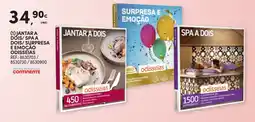 Continente Jantar a dóis/spa a dois/surpresa e emoção odisséias promoção