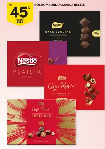 Nos bombons da marca nestlé