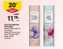 Continente Eau de parfum mylabel promoção