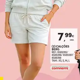 Continente Calções berg promoção