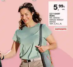 Continente t-shirt berg promoção