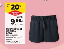 Continente Calções de corrida berg promoção