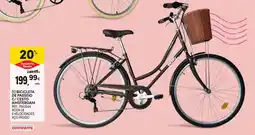 Continente Bicicleta de passeio c/ cesto amsterdam promoção
