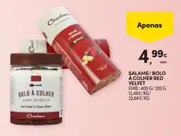 Continente Salame chocolate red velvet promoção