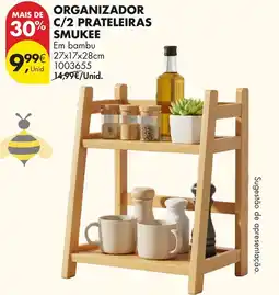 Pingo Doce Organizador c/2 prateleiras smukee promoção
