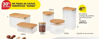 Em todas as caixas herméticas "samba"