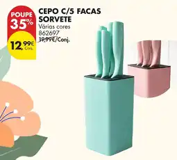 Pingo Doce Cepo c/5 facas sorvete promoção
