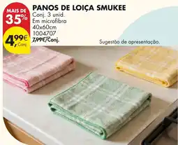 Pingo Doce Panos de loiça smukee promoção
